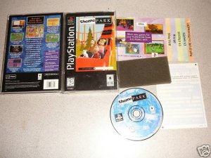 THEME PARK LONG BOX PLAYSTATION PS1 100% COMPLETE