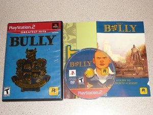 BULLY ORIGINAL PS2 PLAYSTATION 100% POSTER COMPLETE