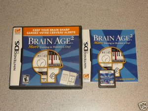 BRAIN AGE 2 NINTENDO DS 100% COMPLETE