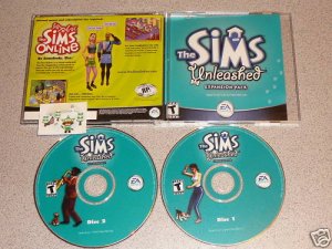 THE SIMS UNLEASHED EXPANSION EA GAMES GAME PC CD