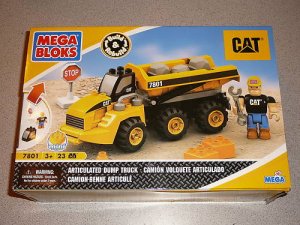 MEGA BLOKS CAT DUMP TRUCK BRAND NEW SEALED BOXED 7801