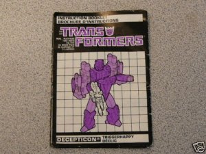 TRIGGERHAPPY INSTRUCTION BOOKLET MANUAL G1 TRANSFORMERS