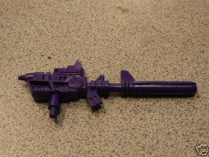 DEVASTATOR LARGE PURPLE GUN 100% G1 TRANSFORMERS ACCS