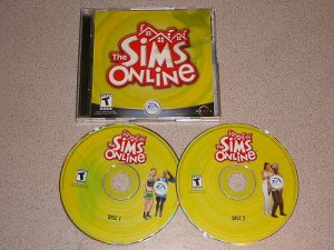 THE SIMS ONLINE PC CD 2 DISC CD KEY INCLUDED