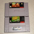 SUPER TENNIS & AMAZING TENNIS SUPER NINTENDO SNES 2 GMS