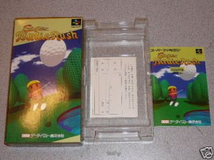 SUPER BIRDIE RUSH GOLF BOX MANUAL SUPER FAMICOM SNES