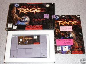 PRIMAL RAGE ARCADE CLASSIC COMPLETE SUPER NINTENDO SNES