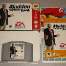 MADDEN FOOTBALL 64 N64 NINTENDO 64 100% COMPLETE BOXED