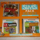 SIMS PACK FOR KIDS NEW PC CD TOWN THEME PARK 3 GAMES XP