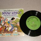 SNOW WHITE SEVEN DWARFS VERY NICE 1/3 RPM RECORD BOOK