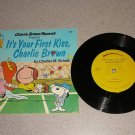 PEANUTS HE'S YOUR DOG & FIRST KISS CHARLIE RECORD BOOK