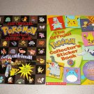 THE OFFICIAL POKEMON COLLECTOR STICKER BOOK 1 & 2 SET