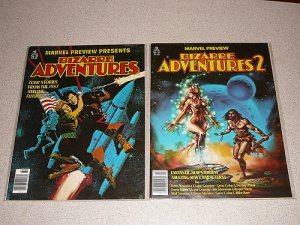 BIZARRE ADVENTURES MARVEL MAGAZINE 9 ISSUES COMIC LOT