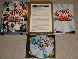 THE SIMS DELUXE EDITION PC CD ROM 100% COMPLETE