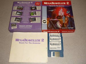 MEGA TRAVELLER 2 QUEST ANCIENTS PC VINTAGE BIG BOXED