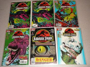 JURASSIC PARK COMICS 8 ISSUES TOPPS RAPTOR ANNUAL