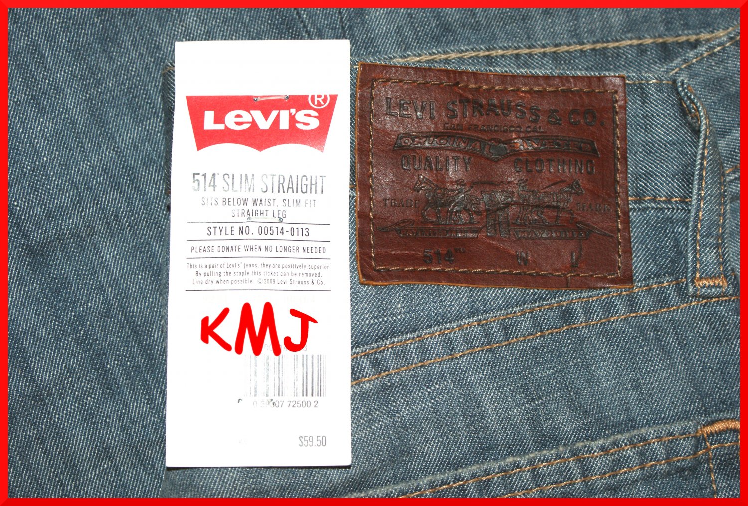 levis 514 blue