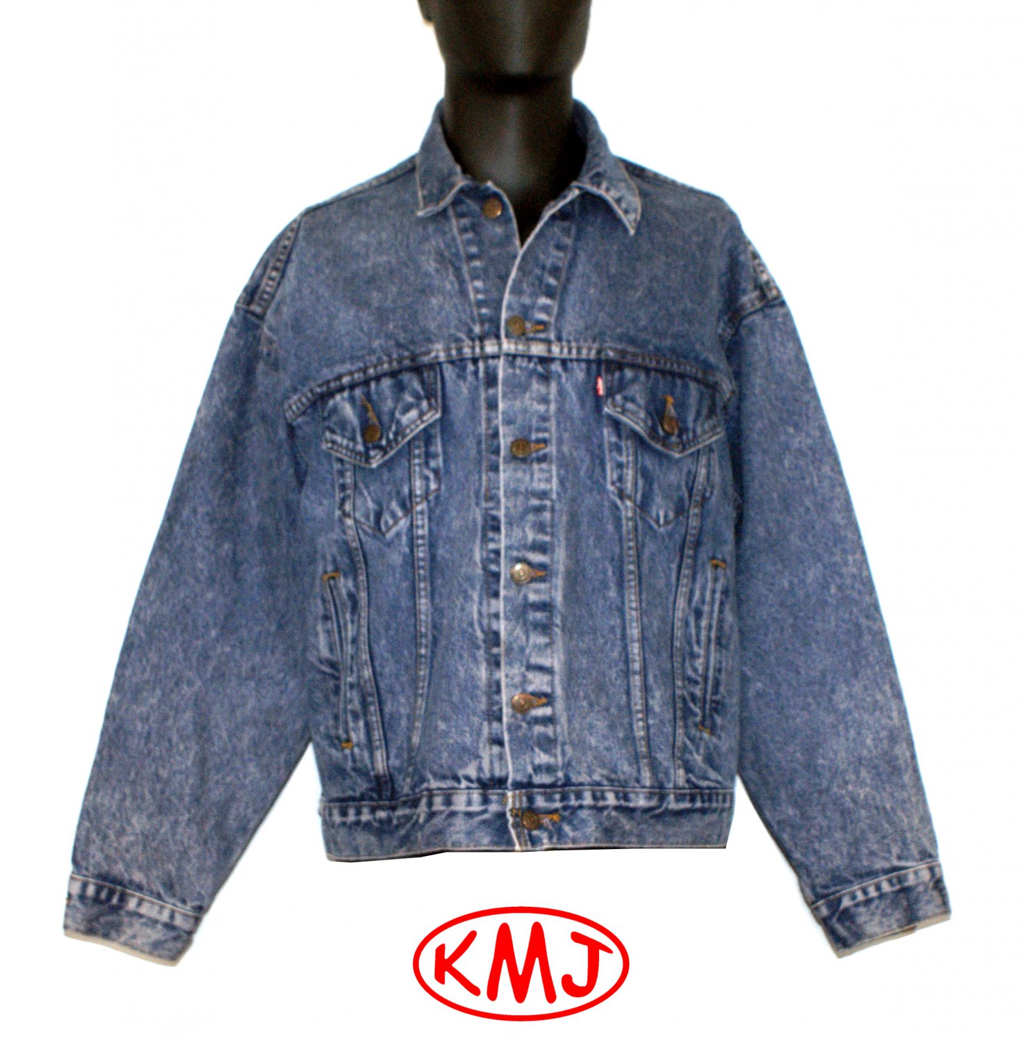 vintage levis acid wash denim jacket