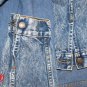 LEVI'S VINTAGE TRUCKER JACKET IN LIGHT ACID WASH DENIM Button #777 size Large - MADE IN USA