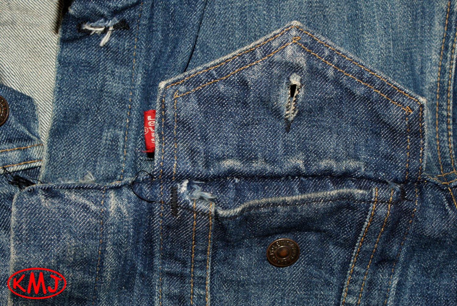 levi's trucker medium stonewash