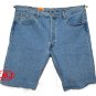 Brand New LEVI'S CLASSIC 501 BUTTON-FLY PADRE CUTOFF MEDIUM STONEWASH BLUE DENIM SHORTS in size W40