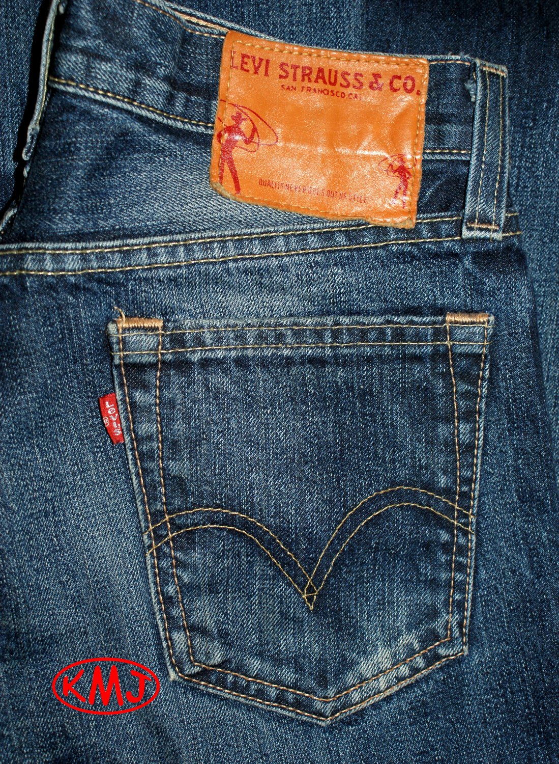 LEVI'S PREMIUM HESHER CAT SCRATCH BUTTON-FLY DENIM JEANS MADE IN USA ...