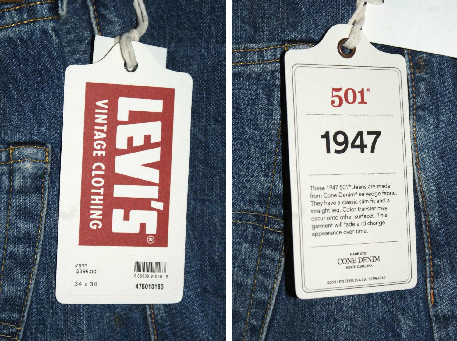 1947 levi's 501