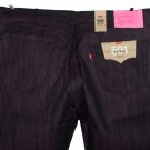 $69.50 LEVI'S 501 SHRINK-TO-FIT BLACK NEON PINK BUTTON-FLY UNWASHED RAW DENIM JEANS in size W36 L32