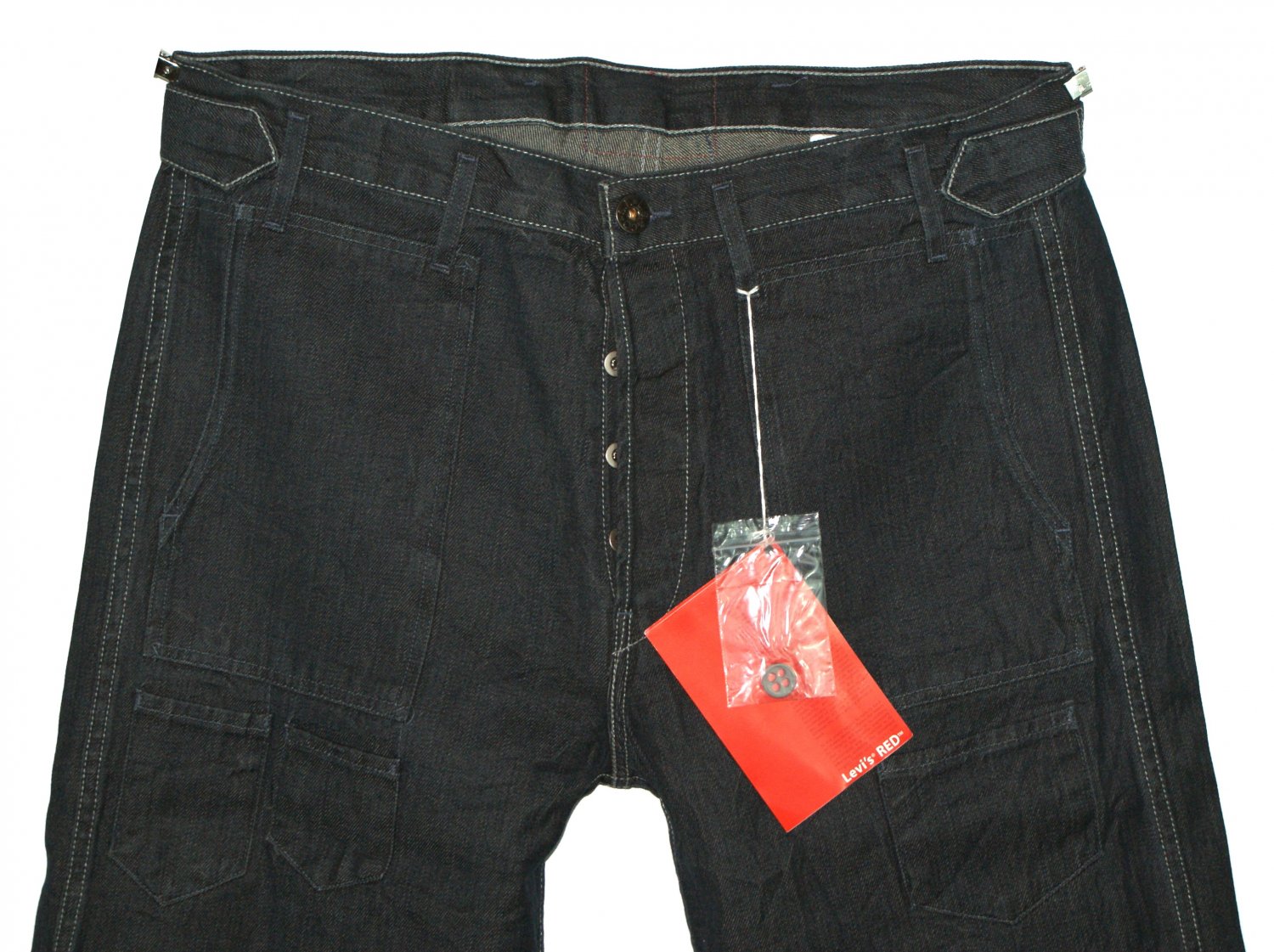 LEVI'S VINTAGE - SPRING 2004 LEVI'S RED - 'DUSTY BLUE' DENIM JEANS size H L (W36 L33) MADE IN USA
