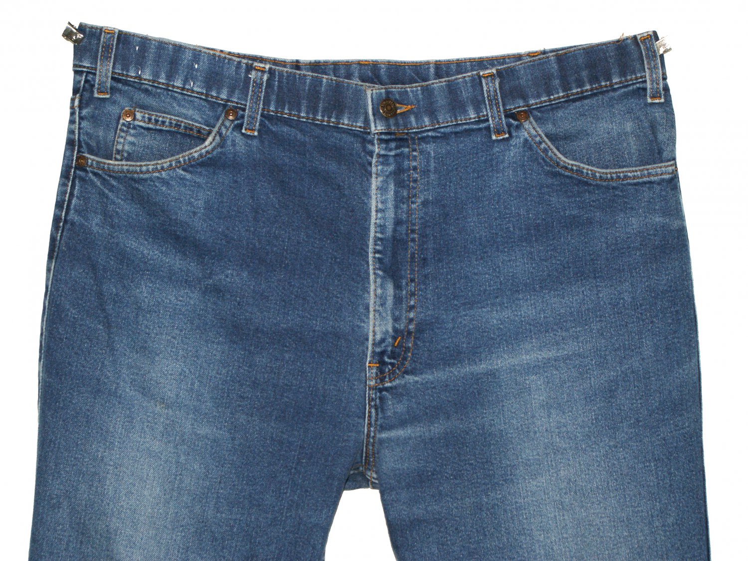 1985 VINTAGE BIG E Levi's for Men ACTION JEANS STRETCH DENIM Made In USA - W40 L34 (Actual 39 33)