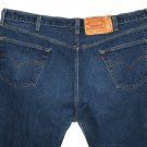 VINTAGE 1997 LEVI'S 501 CLASSIC BLUE DENIM JEANS - Made in USA in size W46 L36 (Actual size 42 32)