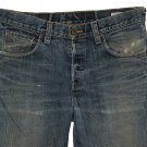2005 LEVI'S PREMIUM WAYNE RELAXED BOOTCUT DISTRESSED BLUE DENIM JEANS MADE IN USA W32 L30