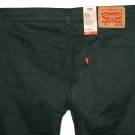 $69.50 Brand New LEVI'S 511 SLIM FIT WARM SOFT DARK GREEN STRETCH TWILL PANTS in size W33 L34