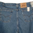 VINTAGE 1996 LEVI'S 553 RELAXED TAPERED LEG MEDIUM STONEWASH BLUE DENIM JEANS Made In USA W42 L32