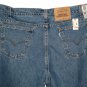 VINTAGE 1996 LEVI'S 553 RELAXED TAPERED LEG MEDIUM STONEWASH BLUE DENIM JEANS Made In USA W42 L32