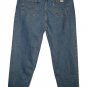 VINTAGE 1996 LEVI'S 553 RELAXED TAPERED LEG MEDIUM STONEWASH BLUE DENIM JEANS Made In USA W42 L32