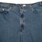 VINTAGE 1996 LEVI'S 553 RELAXED TAPERED LEG MEDIUM STONEWASH BLUE DENIM JEANS Made In USA W42 L32