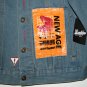 $198.00 BROOKLYN CLOTH MFG CO. TRUCKER JACKET 'NEW AGE' IN MEDIUM BLUE DENIM JACKET - in size M