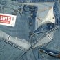 $345 LVC 1955 501 XX 'DO ONE' BIG E SELVEDGE EMBROIDERED SPLATTER DENIM JEANS W28 L34