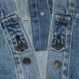 $98.00 LEVI'S TRUCKER JACKET VINTAGE RELAXED MEDIUM STONEWASH BLUE DISTRESSED WATER-LESS DENIM - 3XL