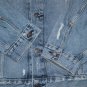 $98.00 LEVI'S TRUCKER JACKET VINTAGE RELAXED MEDIUM STONEWASH BLUE DISTRESSED WATER-LESS DENIM - 3XL
