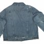 $98.00 LEVI'S TRUCKER JACKET VINTAGE RELAXED MEDIUM STONEWASH BLUE DISTRESSED WATER-LESS DENIM - 3XL