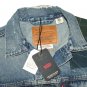 $198 LEVI'S PREMIUM BIG E TRUCKER JACKET VINTAGE RELAXED STITCHWORK STONEWASH WATER-LESS DENIM - XS