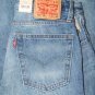 $79.50 LEVI'S 550 '92 RELAXED TAPER 'WHATS GOIN ON' DISTRESSED MEDIUM BLUE DENIM JEANS W33 W32