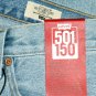 $118.00 LEVI'S WOMEN'S 501 150 ANNIVERSARY EDITION '90s 'NOVEL TEA' MEDIUM BLUE DENIM JEANS W31 L32