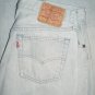 VINTAGE 1980s LEVI'S 501 LIGHT GRAY DENIM JEANS - Made in USA - W34 L30 (actual size 32 29)
