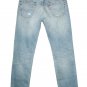 $98.00 LEVI'S PREMIUM BIG E 501 'GOOD FOR YOU' DESTRUCTED LIGHT BLUE DENIM JEANS in size W29 L32