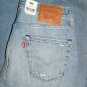 $98.00 LEVI'S PREMIUM BIG E 501 'GOOD FOR YOU' DESTRUCTED LIGHT BLUE DENIM JEANS in size W29 L32