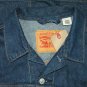 $89.50 LEVI'S TRUCKER JACKET IN MEDIUM INDIGO BLUE HEMP COTTON DENIM JACKET - in size M (Medium)
