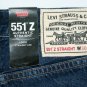 $128.00 LEVIS 551Z BIG E AUTHENTIC STRAIGHT WELLTHREAD DARK WASH COTTONIZED HEMP DENIM JEANS W30 L32
